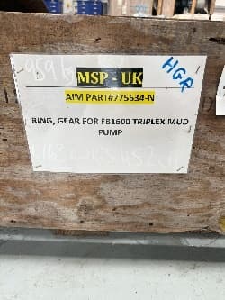 Ring gear for FB1600 Triplex mudpump