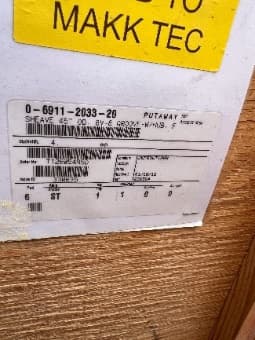 Sheave 45” OD 8V-8 Groove-W/Hub. F